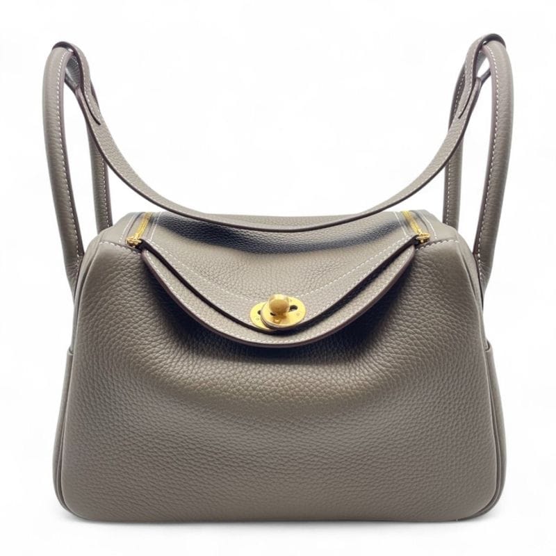 エルメス リンディ 26 エトゥープ トリヨンクレマンス ゴールド金具 K刻印