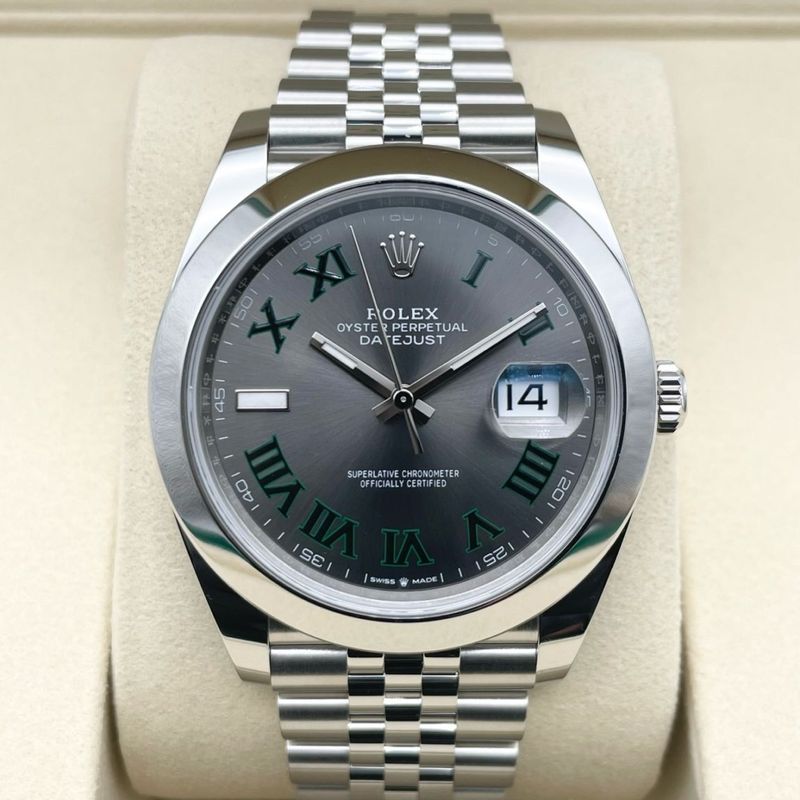 【25年9月ギャラ！】ロレックス デイトジャスト 126300 スレートローマ ジュビリーブレスレット 41mm