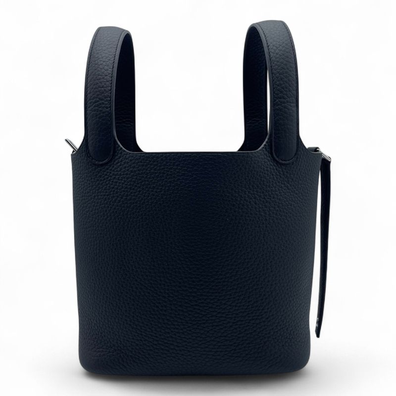 エルメス ピコタンロック PM ノワール トリヨンクレマンス シルバー金具 K刻印