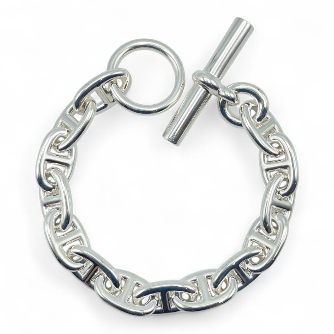 エルメス シェーヌ・ダンクル ブレスレット MM シルバー925 14コマ