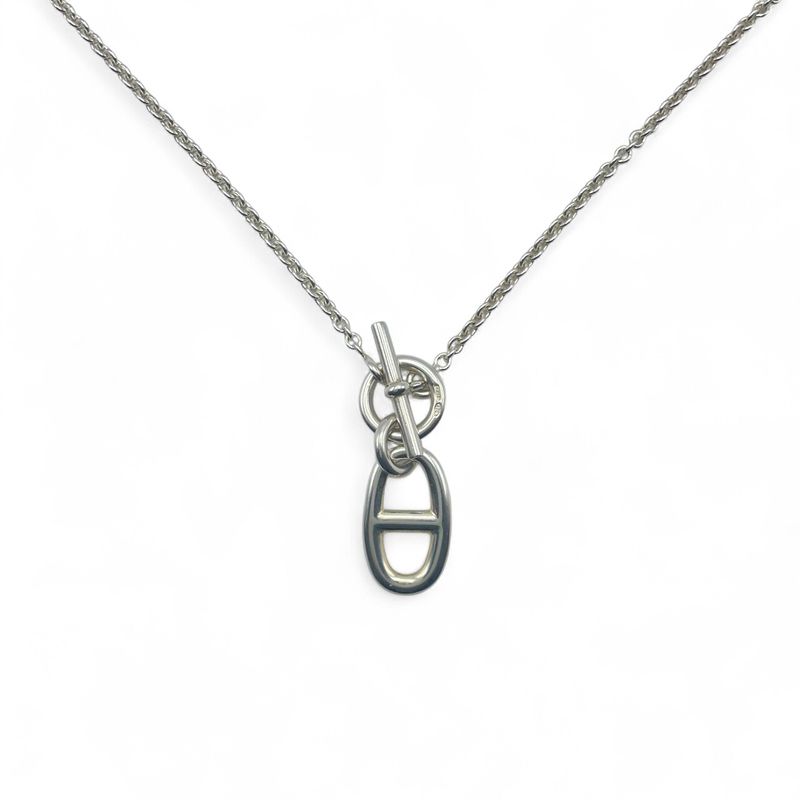 エルメス シェーヌダンクル アミュレット ネックレス シルバー925