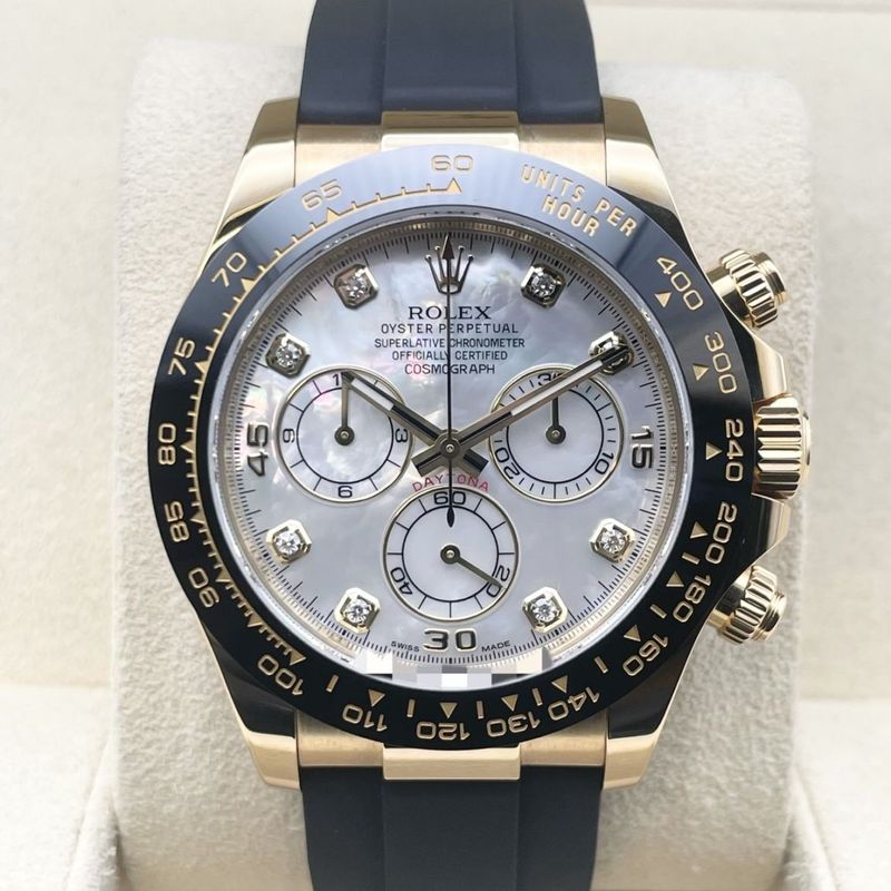 【新ギャラ付属！】デイトナ 116518LNNG ホワイトシェル イエローゴールド オイスターフレックス 40mm