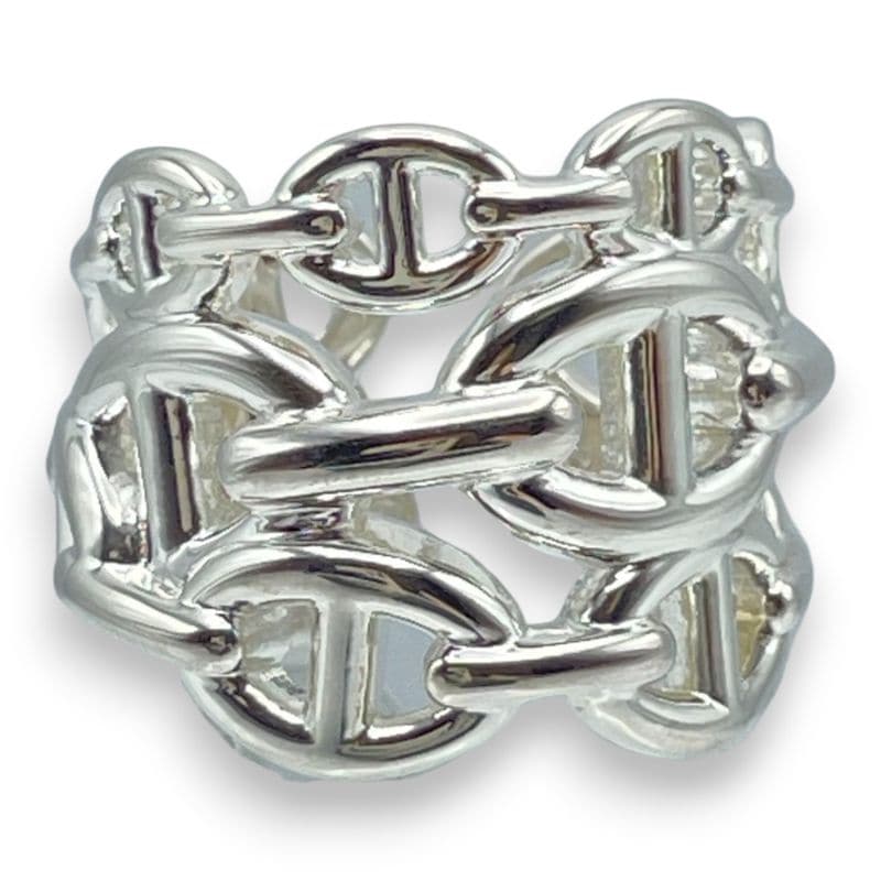 エルメス シェーヌ・ダンクル アンシェネ リング GM 52 シルバー925 12号