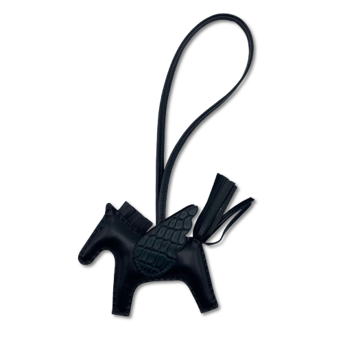 エルメス ペガサスチャーム タッチ PM ノワール/ヴェールシプレ