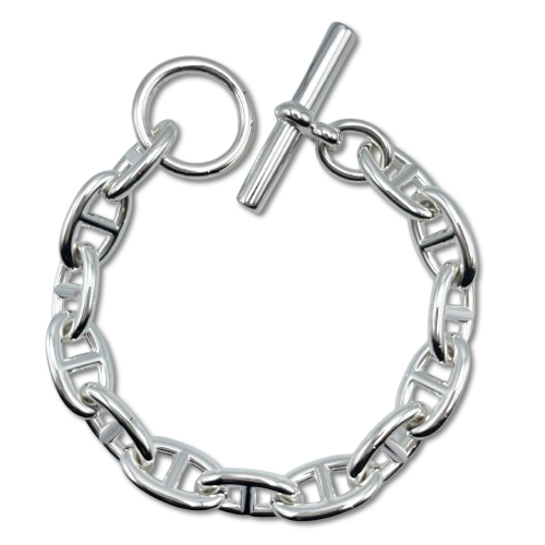 エルメス シェーヌ・ダンクル ブレスレット GM シルバー925 13コマ