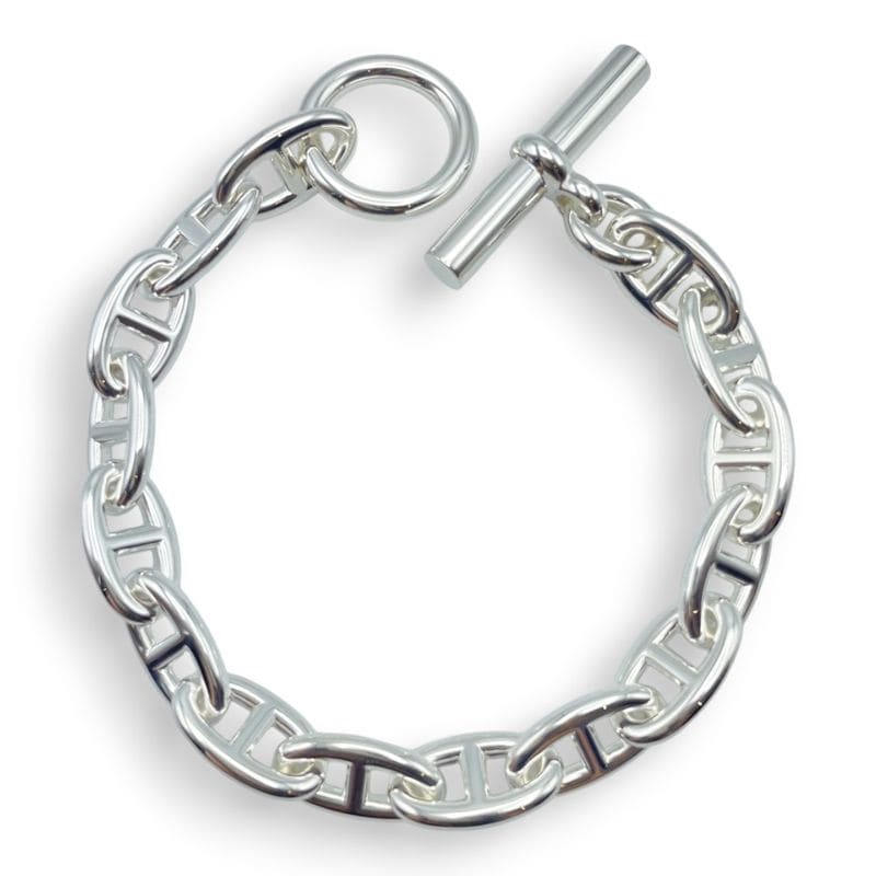 エルメス シェーヌ・ダンクル ブレスレット GM シルバー925 15コマ