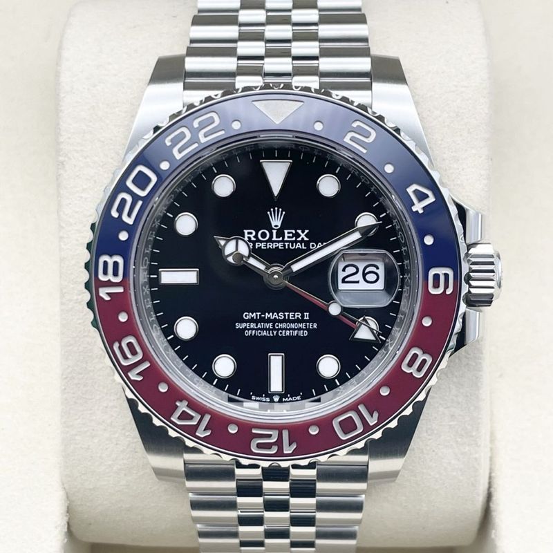 【25年6月ギャラ！】 ロレックス GMTマスターII 126710BLRO ペプシ ジュビリーブレスレット ブラック 40mm