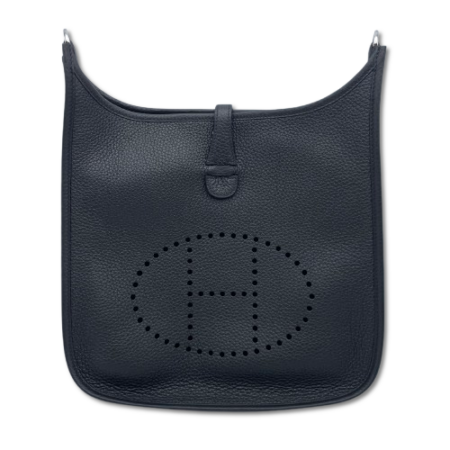 エルメス エヴリン PM ノワール トリヨンクレマンス シルバー金具 K刻印