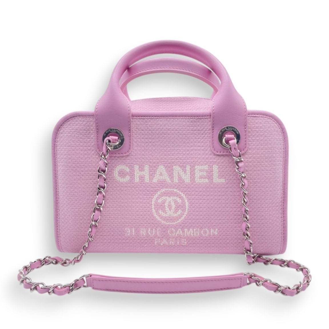 CHANEL PINK SLING BAG (please read⬇️⬇️) Chanel Pink 2016C Tweed Medium Double Flap Bag Very Rare