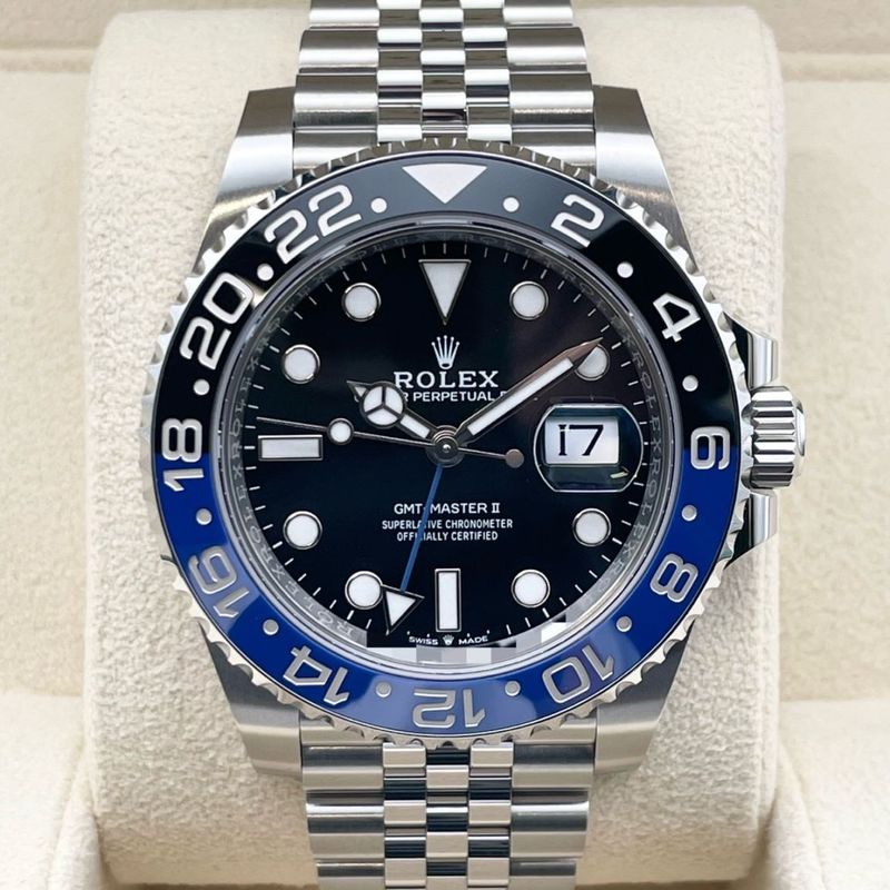 【極美品！】ロレックス GMTマスターII 126710BLNR ジュビリーブレスレット ブラック バットマン 40mm