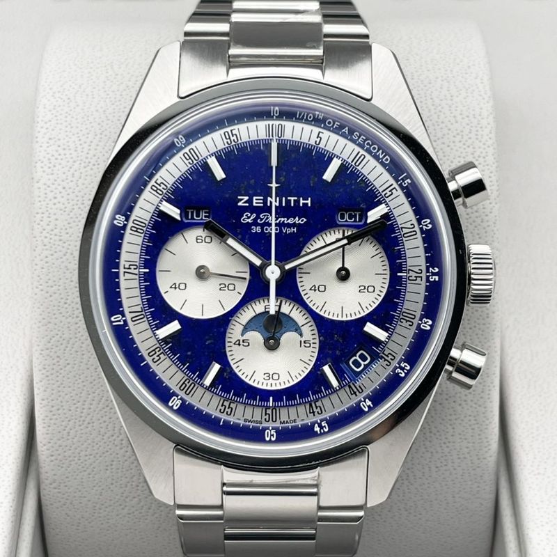 【25年新作！ 定価3,102,000円！】ゼニス クロノマスター クロノマスター オリジナル トリプルカレンダー ラピスラズリ 03.3400.3610/51.C910