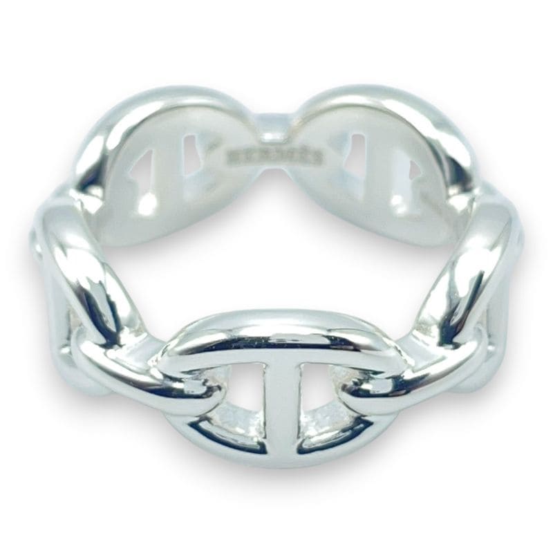 エルメス シェーヌ・ダンクル アンシェネリング PM 49 シルバー925 9号