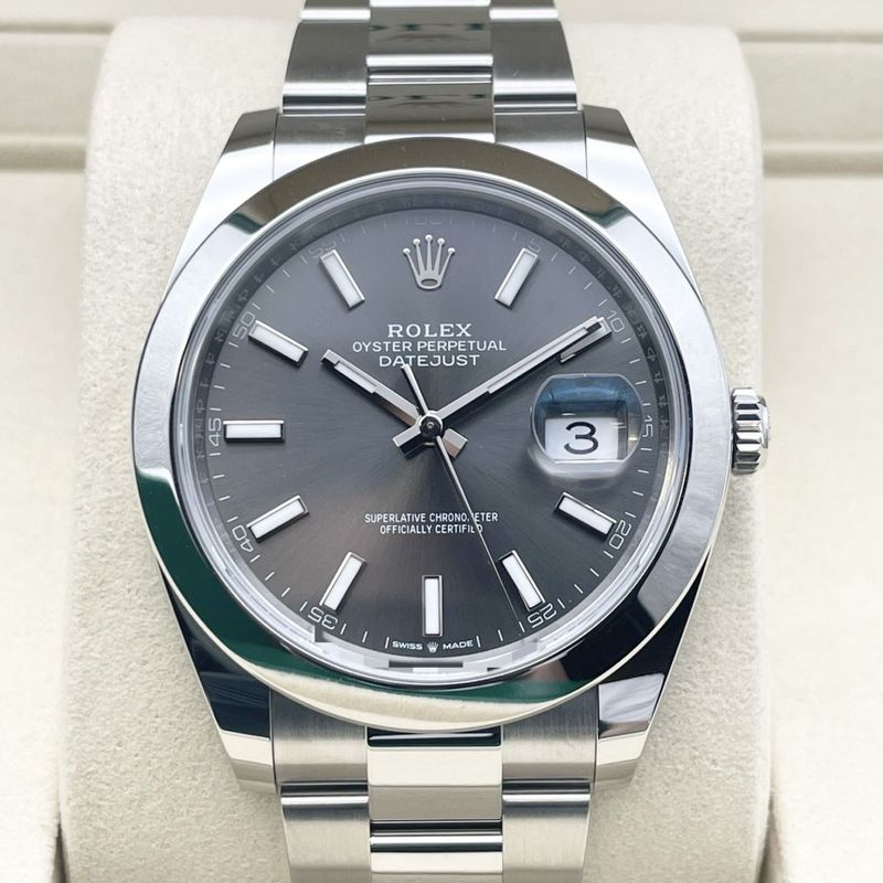 ロレックス デイトジャスト 126300 オイスターブレスレット スレート 41mm