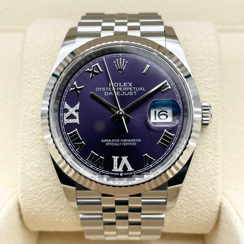 ロレックス デイトジャスト 126234 オーベルジーヌ ジュビリーブレス 36mm