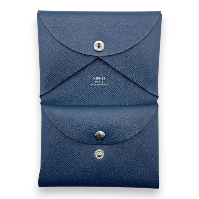 エルメス カルヴィ デュオ ニューブルージーン エプソン シルバー金具 W刻印