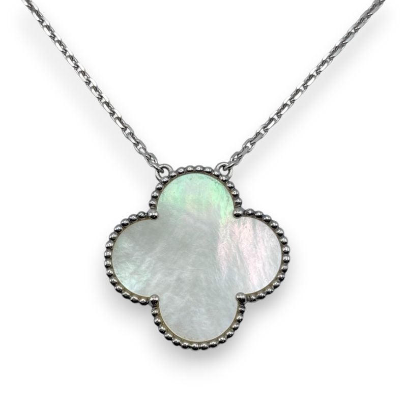 ヴァンクリーフ＆アーペル マジックアルハンブラ ペンダント VCARN32200 マザーオブパール ホワイトゴールド