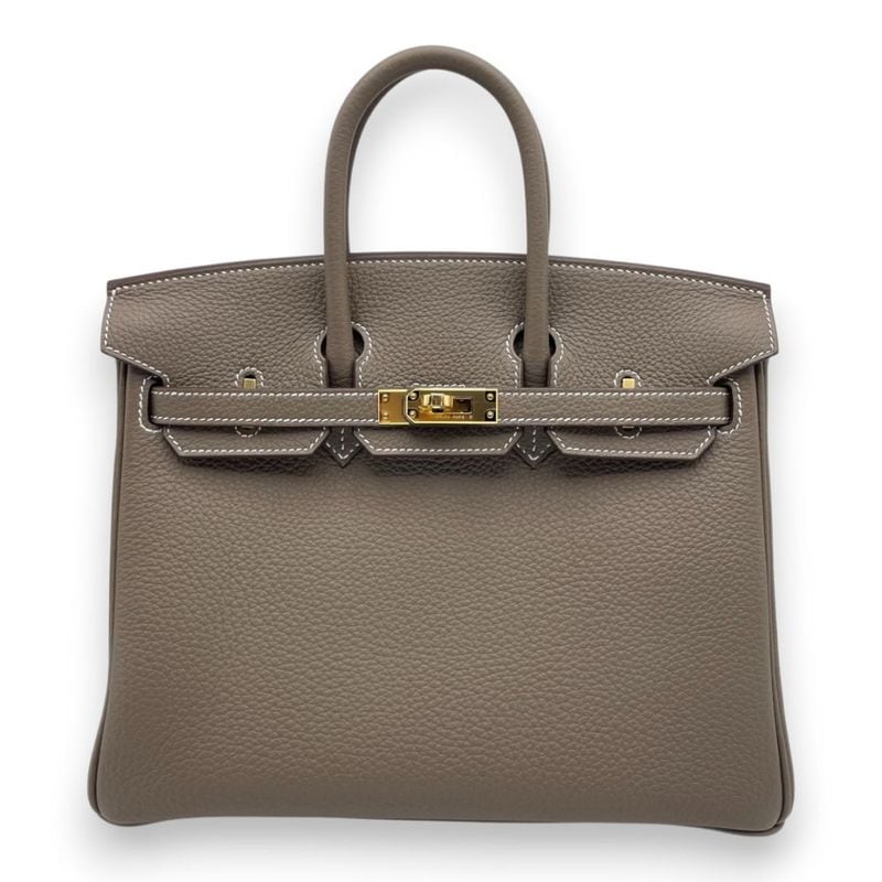 エルメス バーキン 25 ノワール トゴ マットシルバー金具 K刻印