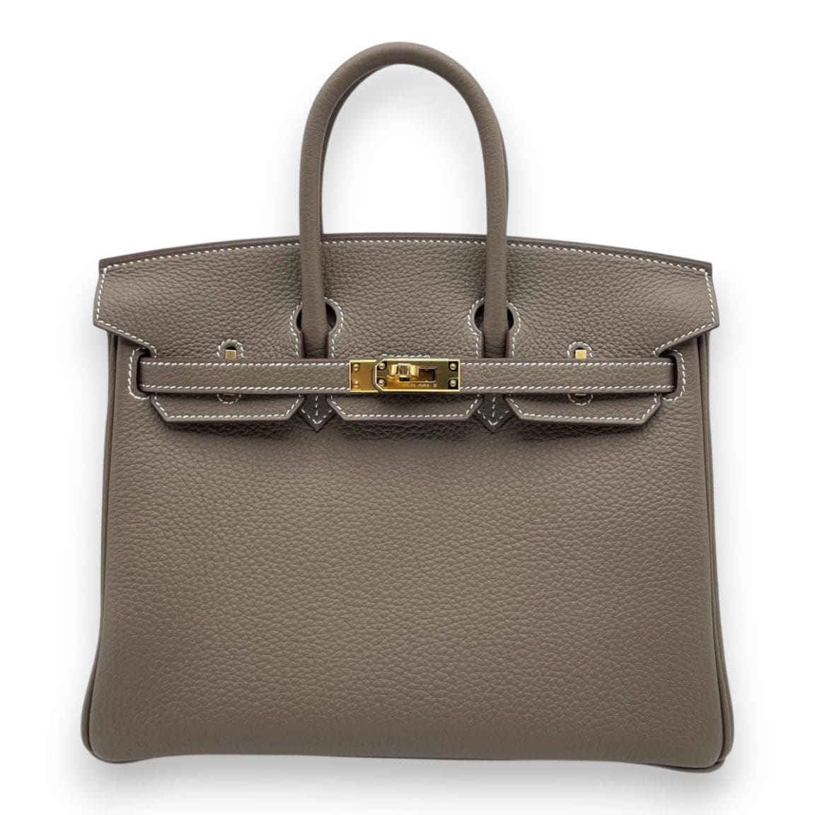 エルメスHERMES❤️新品エトゥープエトープクロシェット❤️バーキンケリー エルメス バーキン 25 エトゥープ トゴ ゴールド金具 K刻印