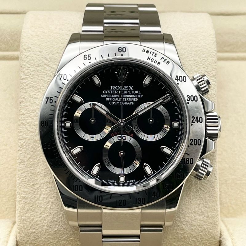 【鏡面バックル！2016年ギャラ！】ロレックス デイトナ 116520 ブラック オイスターブレス 40mm