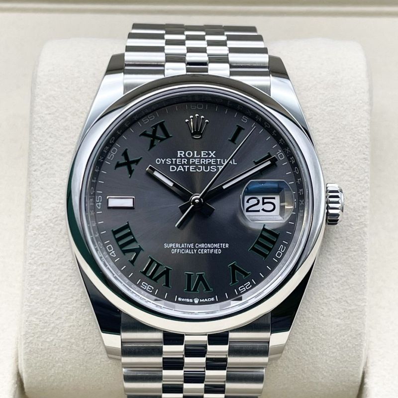 【25年10月ギャラ！】ロレックス デイトジャスト 126200 スレート ローマン ジュビリーブレス 36mm