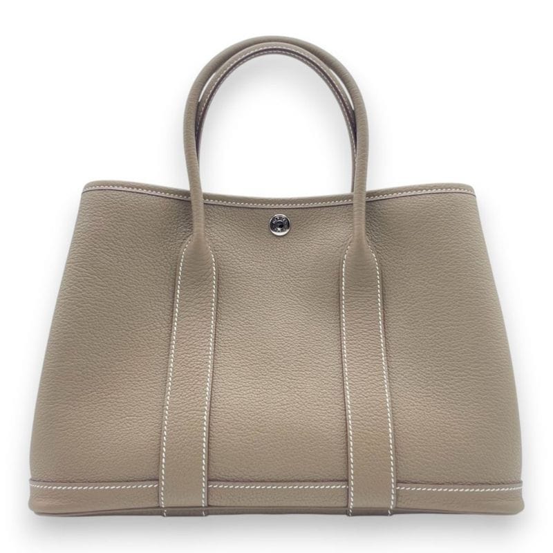 エルメス ガーデンパーティ TPM エトゥープ ネゴンダ シルバー金具 K刻印