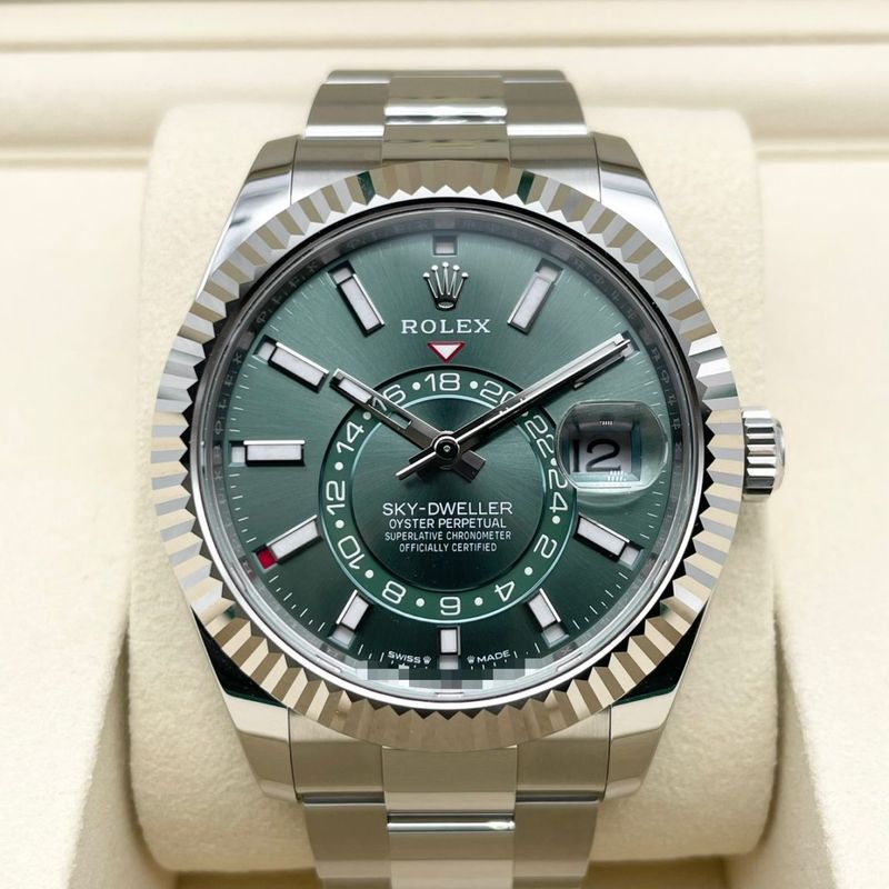 ロレックス スカイドゥエラー 336934 ミントグリーン オイスターブレス 42mm