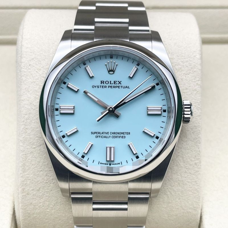【25年10月ギャラ！】ロレックス オイスターパーペチュアル 126000 ターコイズブルー ステンレスチール 36mm