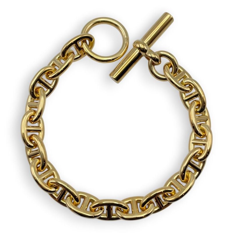 エルメス シェーヌ・ダンクル ブレスレット PM イエローゴールド 18コマ