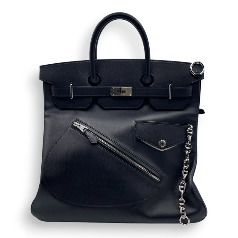 エルメス オータクロア 40 ロック ノワール エヴァーグレイン シルバー金具 B刻印