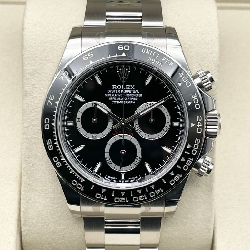 【25年10月ギャラ！ 一部正規保護シール付き！】ロレックス デイトナ 126500LN ブラック ステンレススチール オイスターブレス 40mm