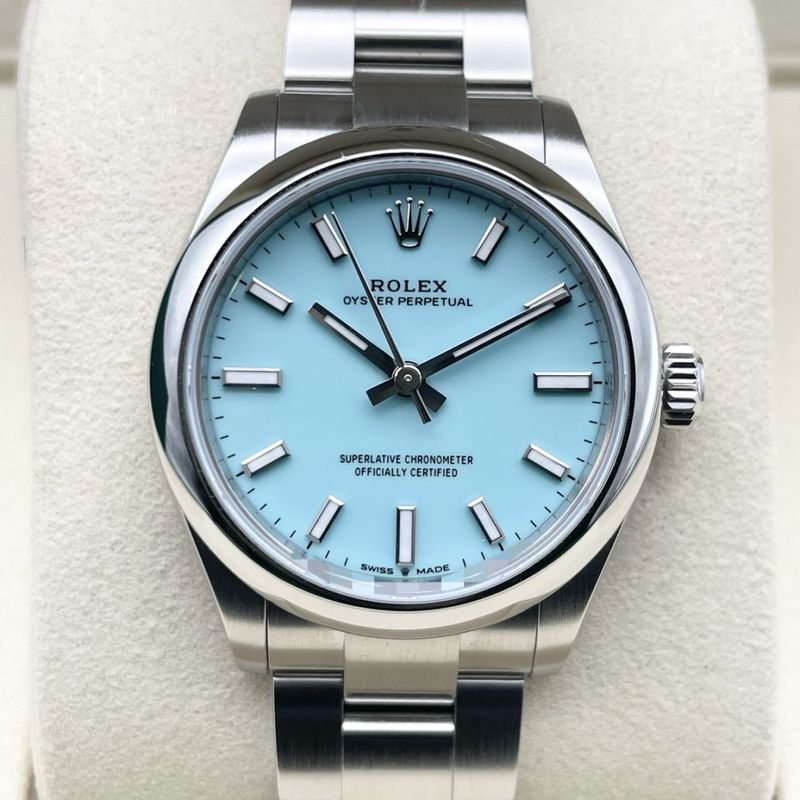 ロレックス オイスターパーペチュアル 277200 ターコイズブルー ステンレスチール 31mm