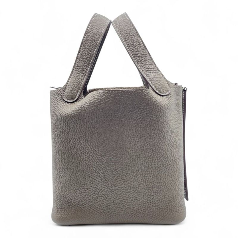 エルメス ピコタンロック PM エトゥープ トリヨンクレマンス シルバー金具 U刻印