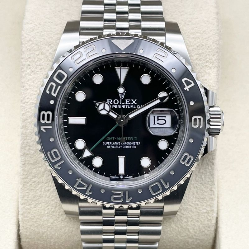 【25年7月ギャラ！】ロレックス GMTマスターII 126710GRNR ブラック ジュビリーブレス 40mm