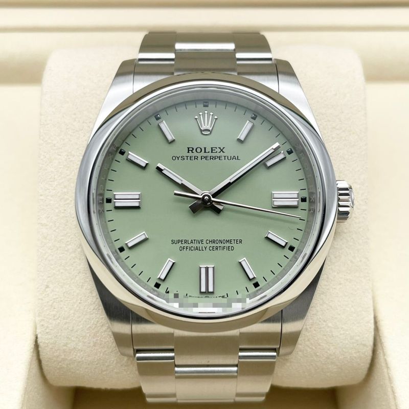 ロレックス オイスターパーペチュアル 126000 ターコイズブルー ステンレスチール 36mm