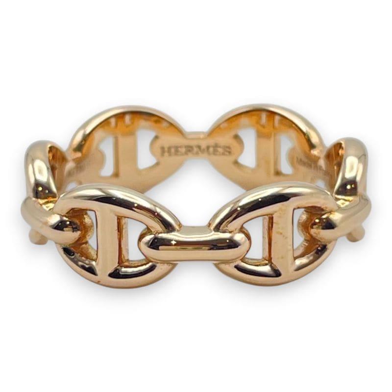 エルメス シェーヌ・ダンクル アンシェネリング PM 52 ピンクゴールド 12号