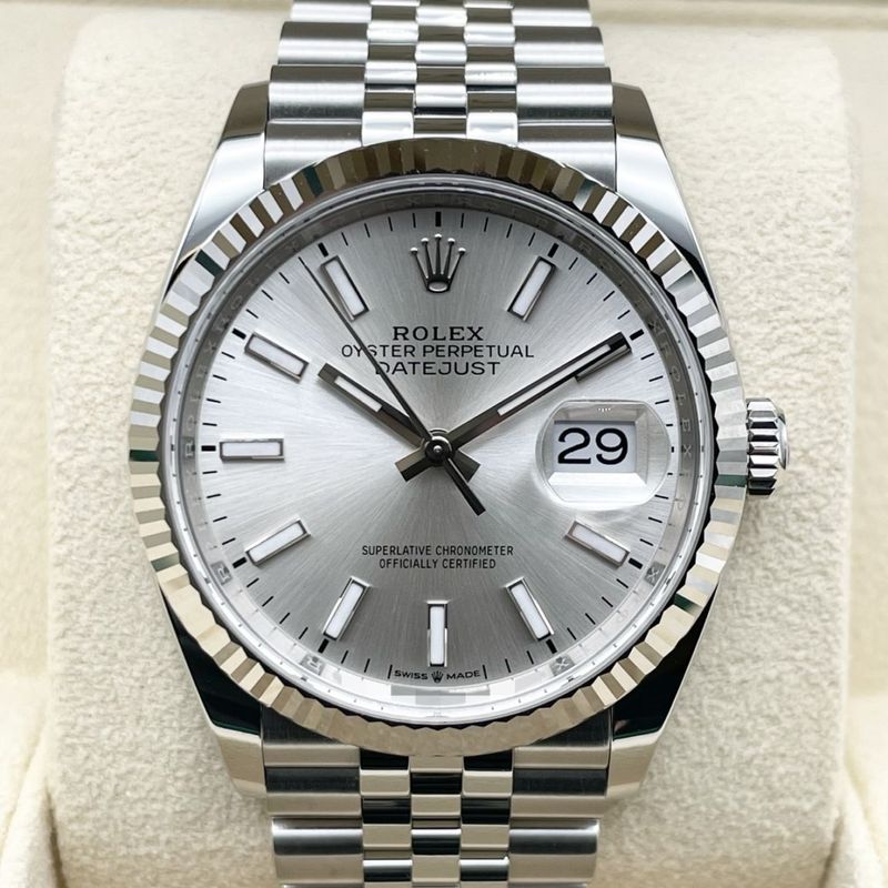 ロレックス デイトジャスト 126234 シルバー ジュビリーブレス 36mm