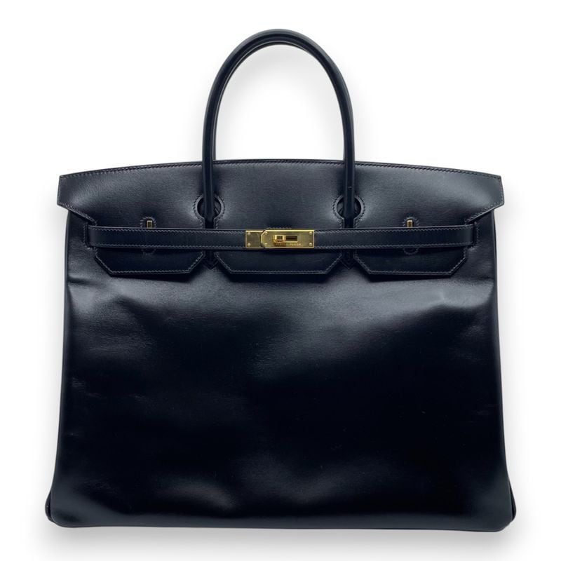 エルメス バーキン 40 ノワール ボックスカーフ ゴールド金具 □H刻印