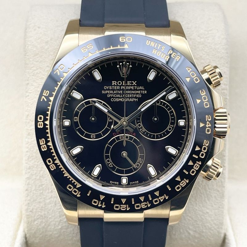 デイトナ 116518LN イエローゴールド ブラック オイスターフレックス 40mm