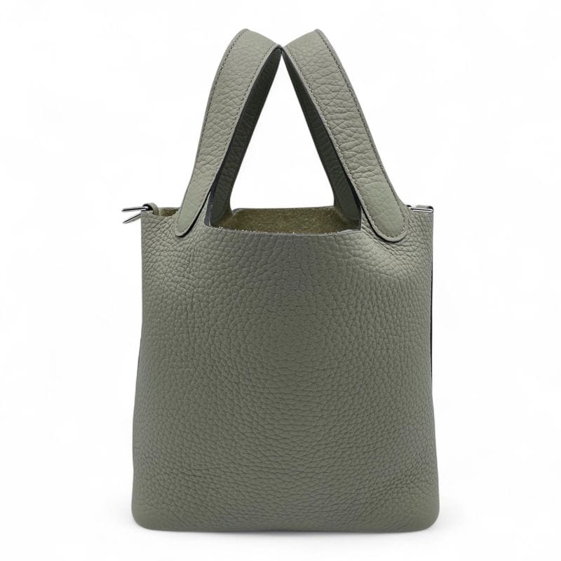 エルメス ピコタンロック PM セージ トリヨンクレマンス シルバー金具 B刻印