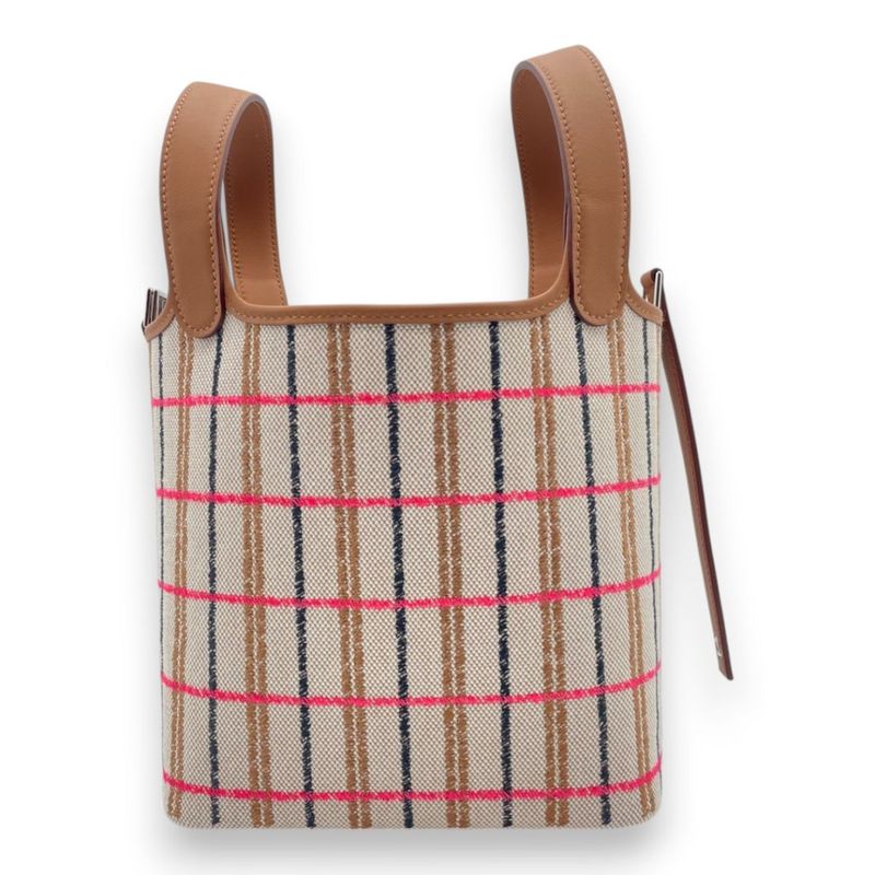 エルメス ピコタンロック クーベルチュール PM ゴールド/エクリュ トワルアッシュ/スイフト シルバー金具 K刻印