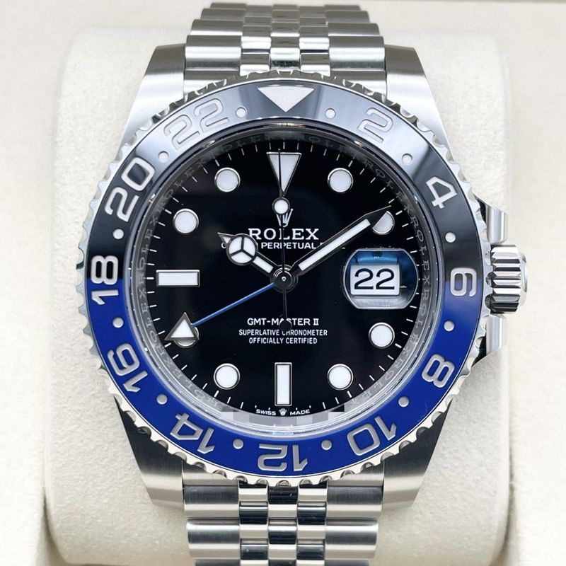 【保証書日付2025年7月】ロレックス GMTマスターII 126710BLNR バットマン ジュビリーブレス 40mm