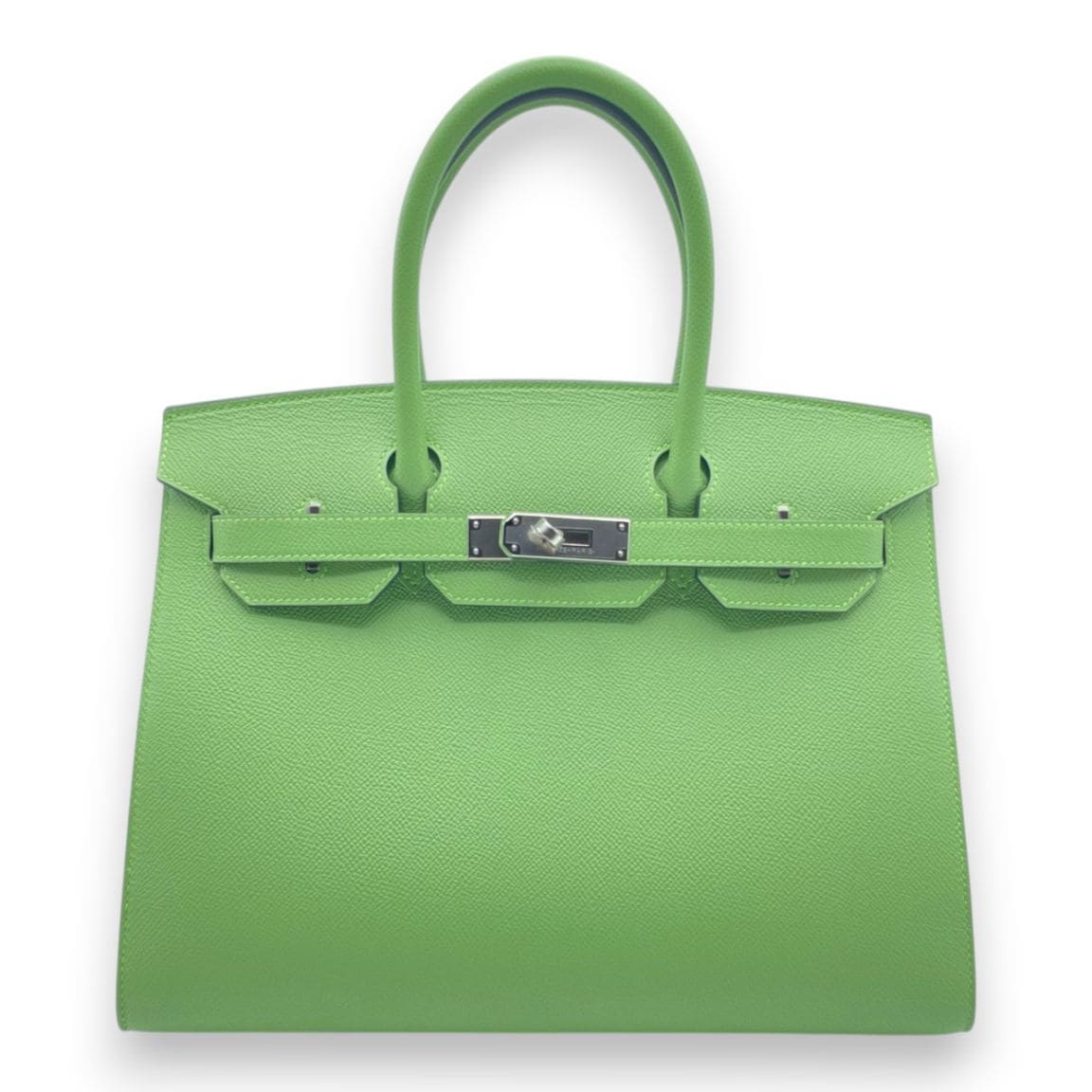 エルメス バーキン 30 セリエ ヴェールクリケット エプソン シルバー