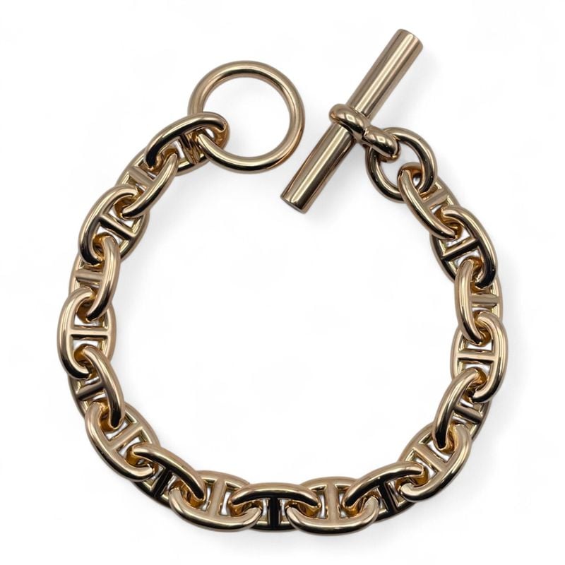 エルメス シェーヌ・ダンクル ブレスレット PM ピンクゴールド 18コマ