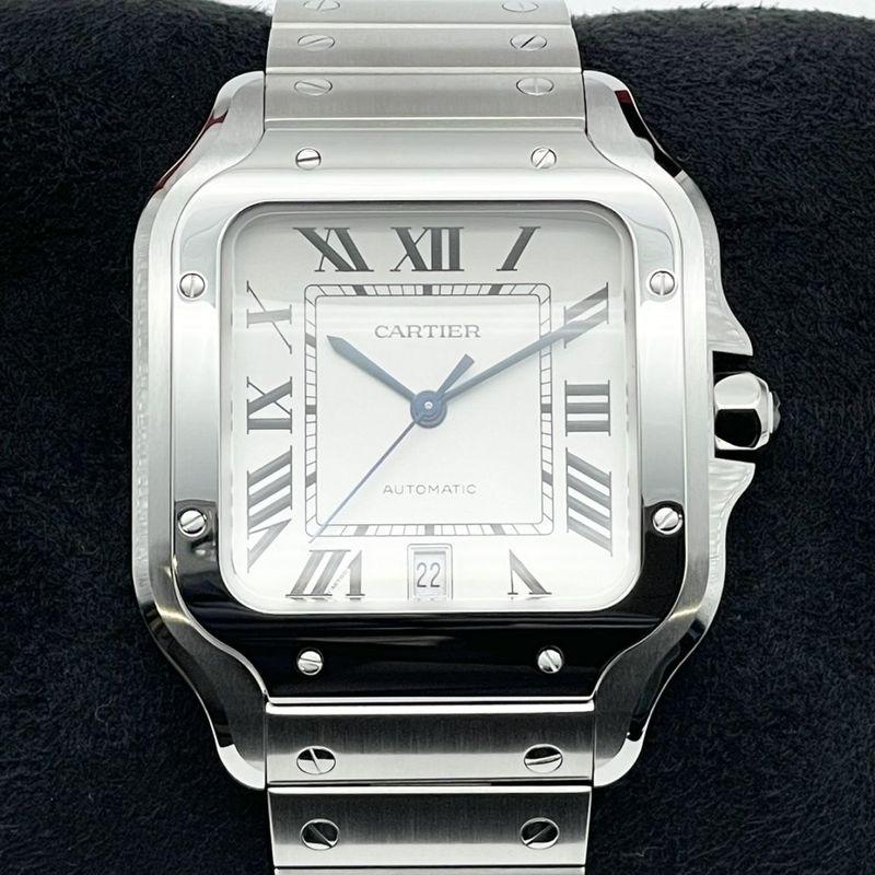 【定価137万円！】カルティエ サントス ドゥ カルティエ ウォッチ WSSA0018 ホワイト LM 39.8mm