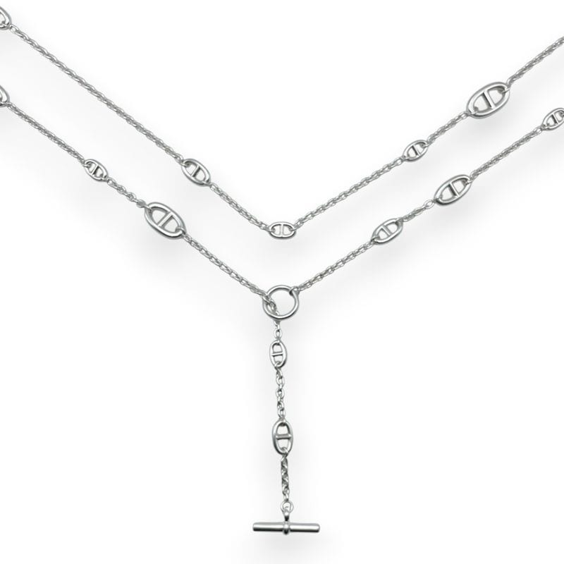 エルメス ファランドール ネックレス 160cm シルバー925