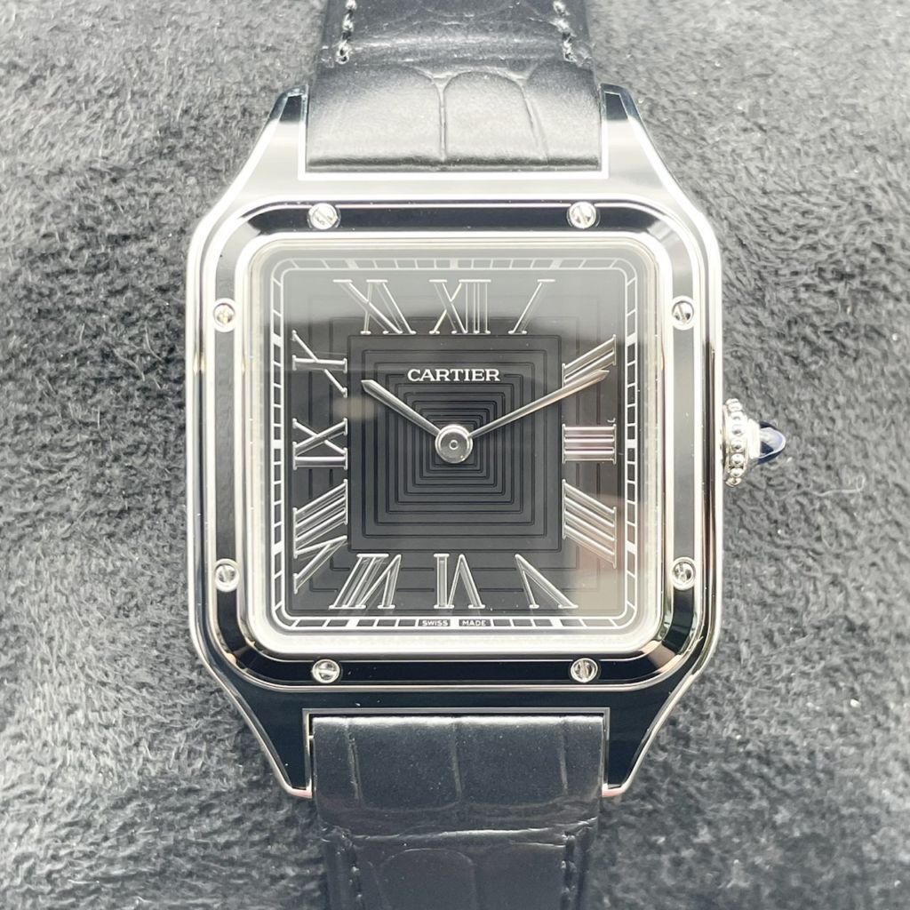 定価約130万円！】カルティエ サントスデュモン WSSA0046 ブラック