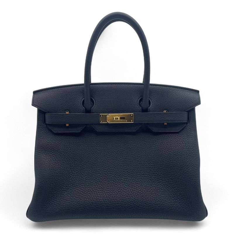 エルメス バーキン 30 ノワール トゴ ゴールド金具 K刻印