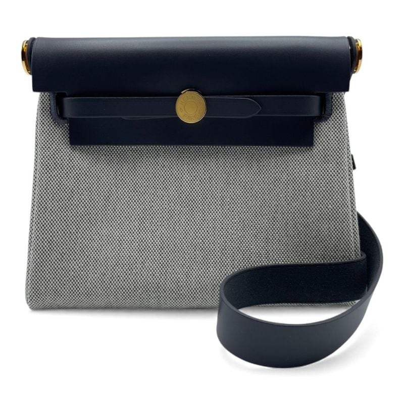 エルメス エールバッグTPMナチュラルキャンバス×レザー - ブランド品