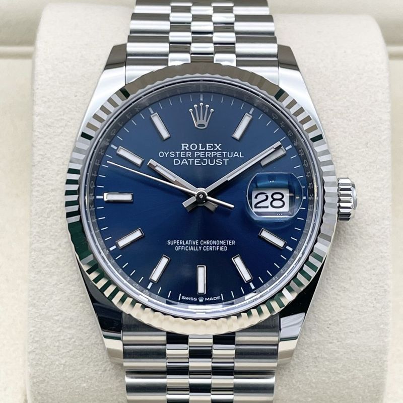 ロレックス デイトジャスト 126234 ブライトブルー ジュビリーブレス 36mm