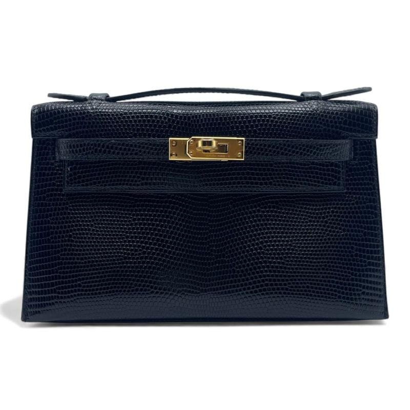 エルメス ポシェットケリー 22 ノワール ヴォースイフト ゴールド金具